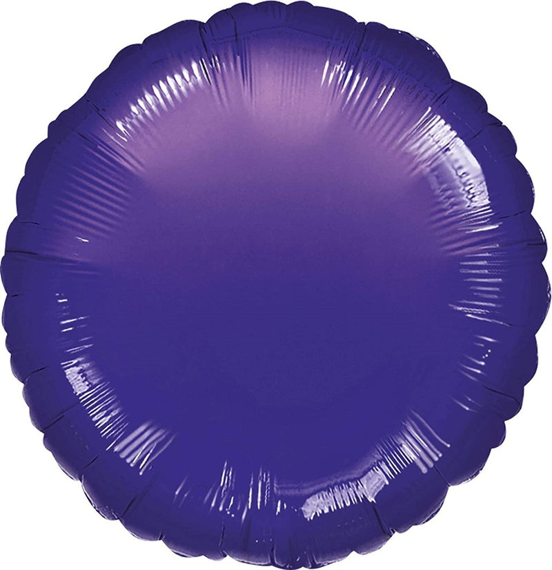 "Violet Metallic" Runder Folienballon 43 cm - Lila