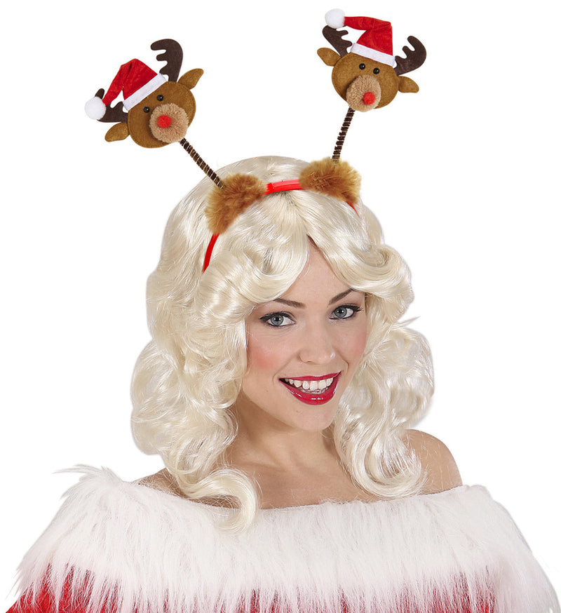 Rentier Haarreif  - Zubehör für Weihnachtsfeier und Weihnachtskostüm