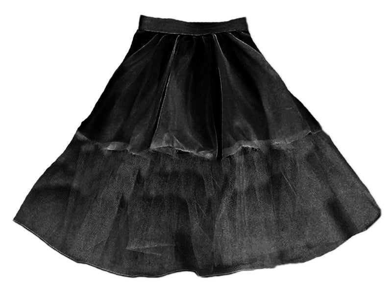 Fifties Petticoat für Kinder - Schwarz