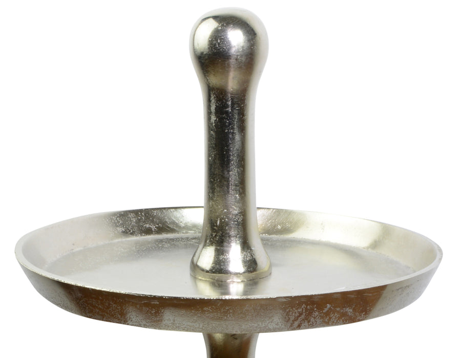 Riffelmacher Etagere 70123 - 2 Ebenen - Silber 65x35cm