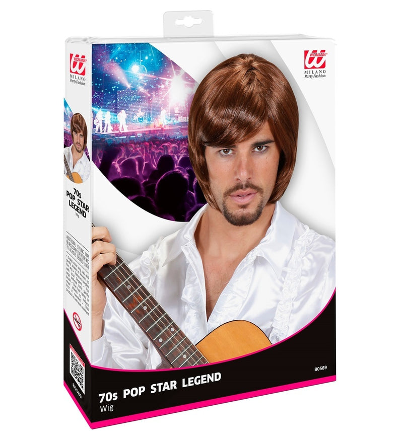 70er Jahre Herren Perücke "Björn" | Braun