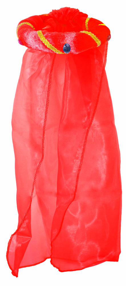 Mittelalter Haarband Rosalin für Mädchen zum Prinzessin oder Burgfräulein Kostüm - Rot