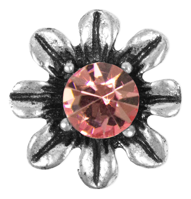Blumen Collier mit Ohrhängern - Rosa