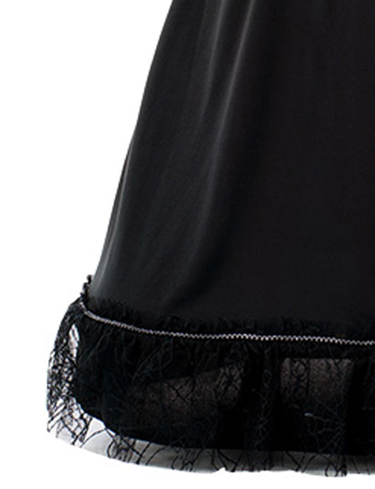 Hexen Kinderkostüm "Orelie" - Langes Kleid und Hexenhut | Schwarz Silber