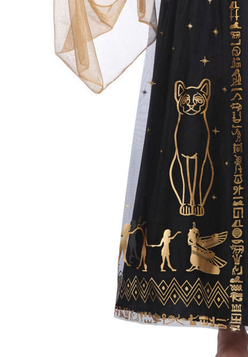 Cleopatra Nilkönigin Kostüm für Mädchen - Schwarz Türkis