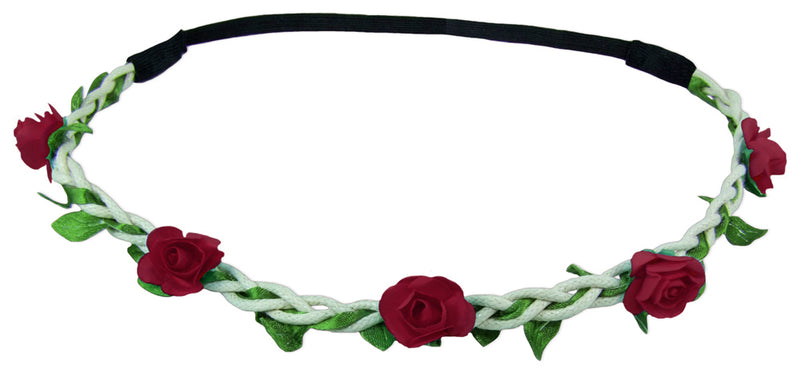 Blumen Haarband "Bella" mit kleinen Rosen | Haarschmuck Hochzeit Kommunion