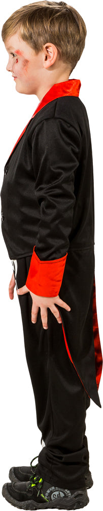 Skelett Kostüm mit Frack für Kinder