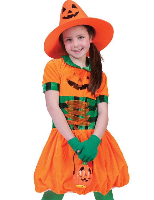 Pumpkin Girl - Kürbis Kostüm für Mädchen | Ballonkleid