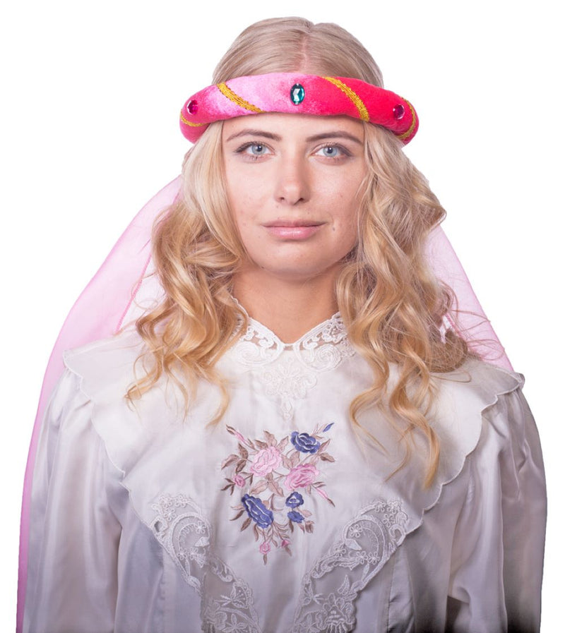 Mittelalter Haarband Rosalin für Damen - Pink