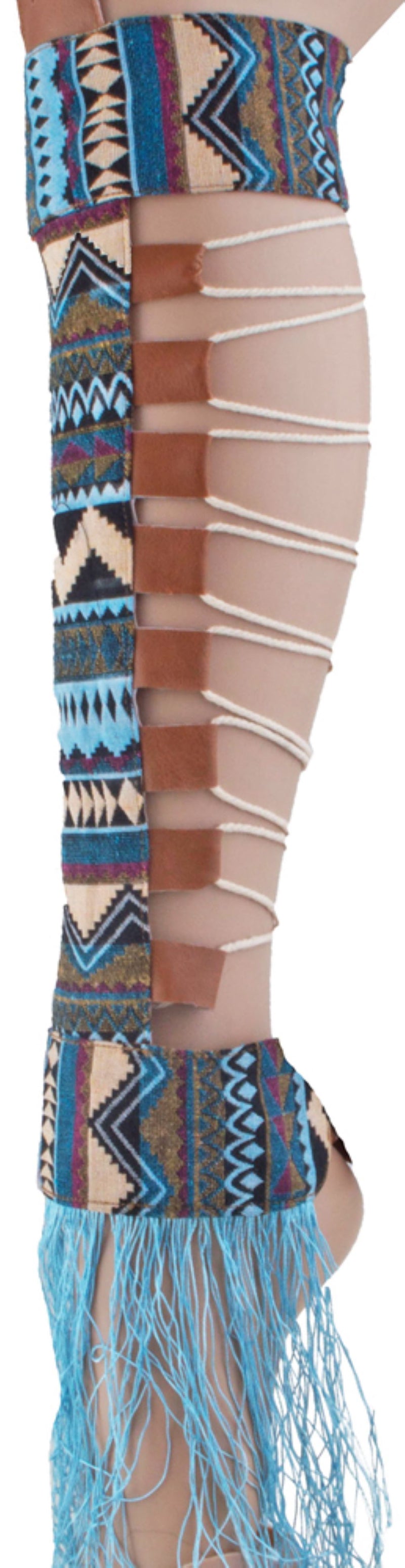 Indianerin "Cherokee" Beinstulpen für Damen