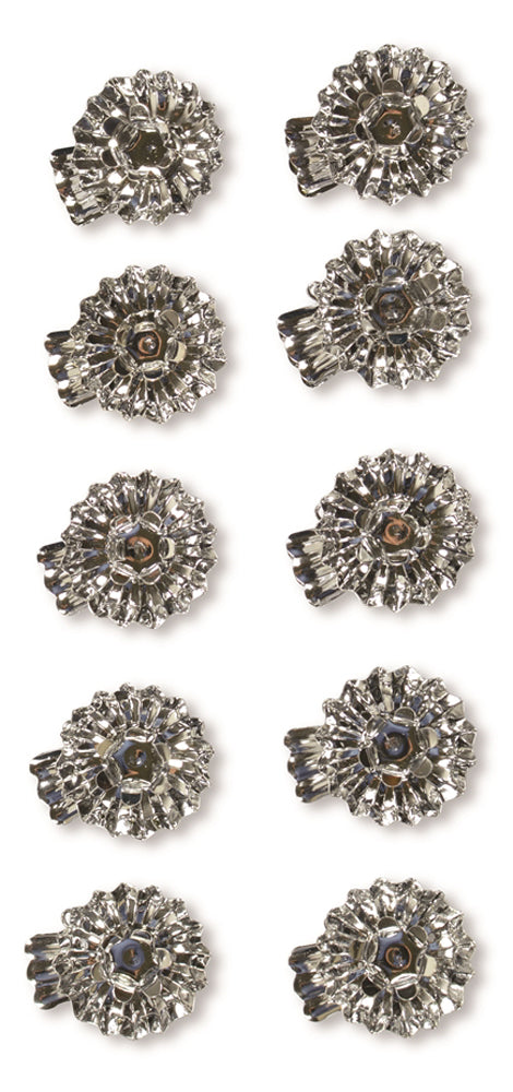 Weihnachtsbaum Metall Baumkerzenhalter 10er Pack | 15mm Clip | Silber oder Gold