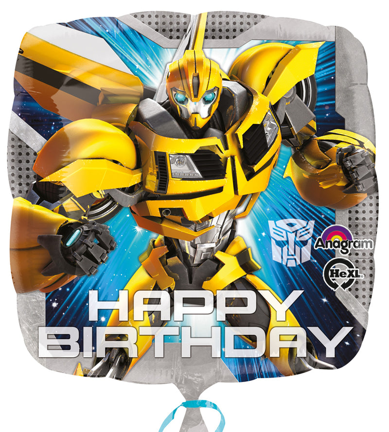 ABC18 Folienballon "Happy Birthday" Transformers | Ø 45 cm