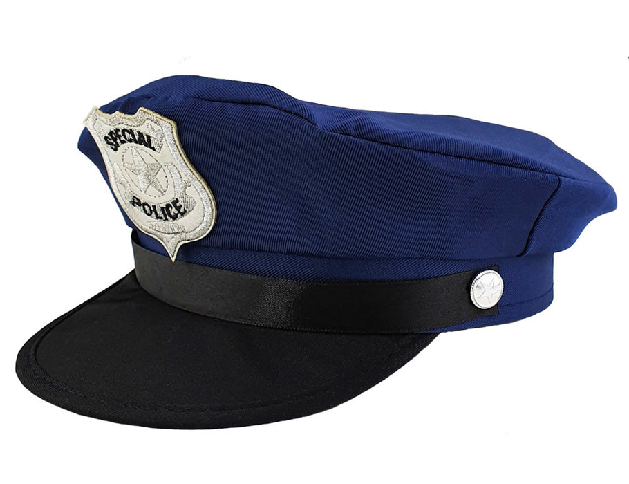 6er Set Kinder Police Polizei Mütze | Blau