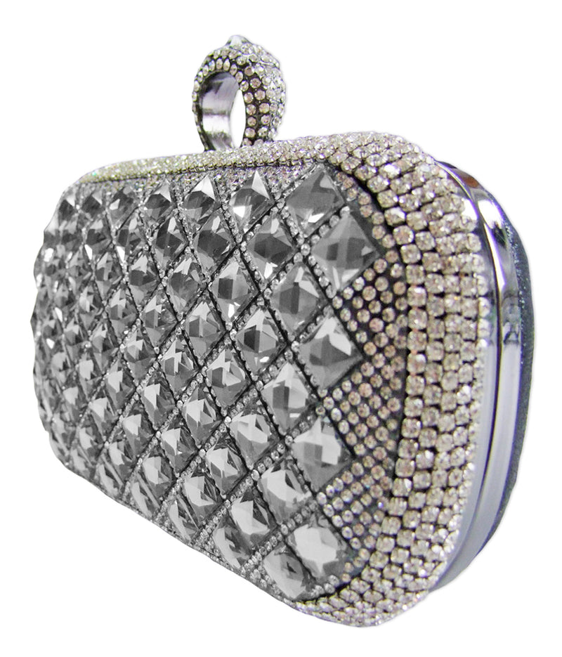 Elegante Handtasche "Mosaik" | Clutch Schwarz