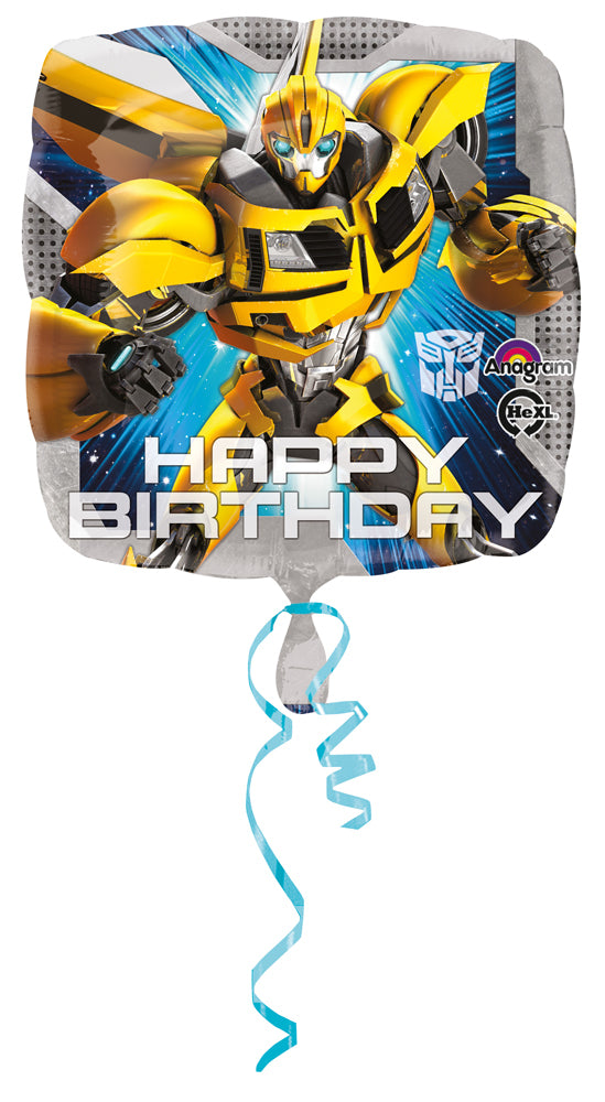 ABC18 Folienballon "Happy Birthday" Transformers | Ø 45 cm