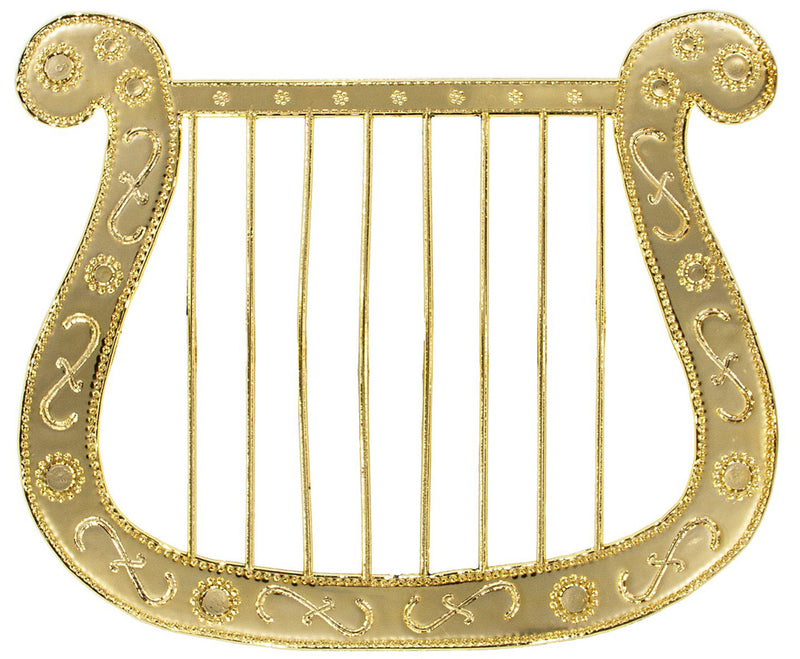 Harfe zum Engelskostüm 28x23cm | Gold