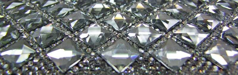 Elegante Handtasche "Mosaik" | Clutch Schwarz