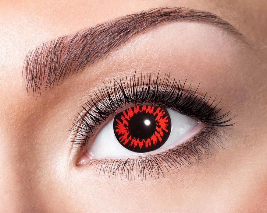 Eyecatcher Motivlinsen - farbige 3-Monats-Kontaktlinsen | m15 - Red Wolf