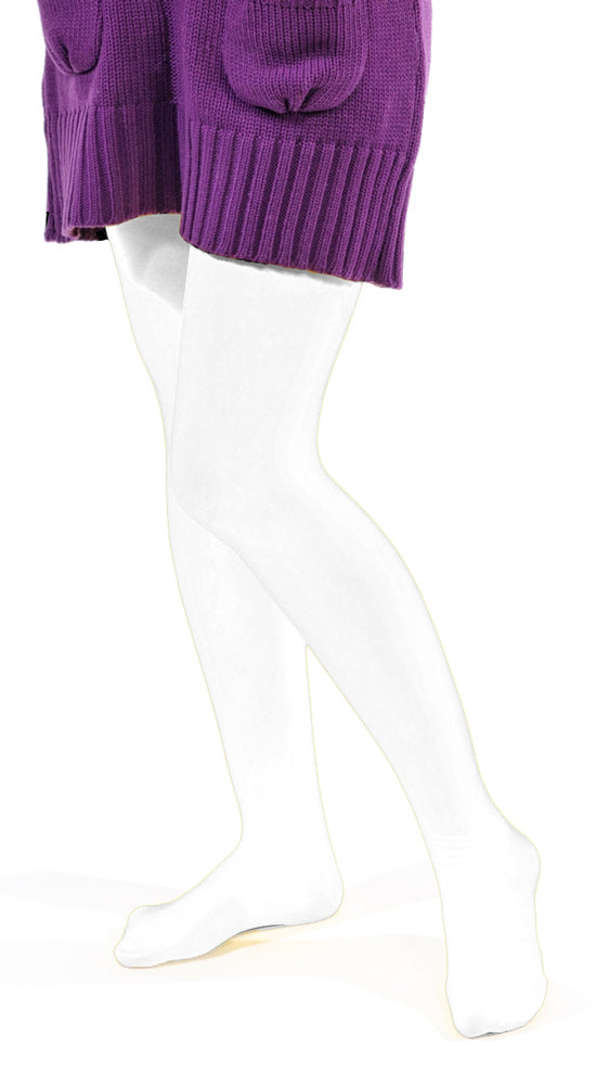 Blickdichte Strumpfhose für Kinder | Weiß