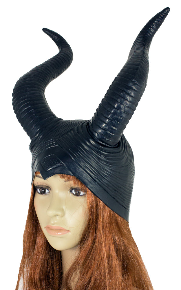 Haube mit Hörnern Dunkle Fee - Schwarz