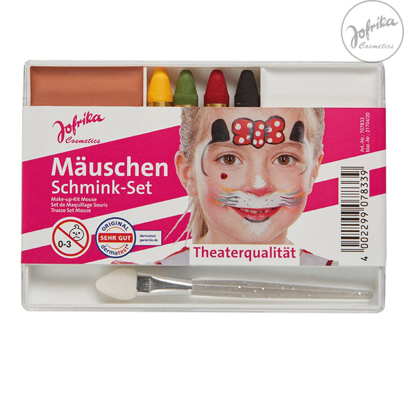 Jofrika Karneval Schmink-Set "Mäuschen" 707833 | Theater Qualität