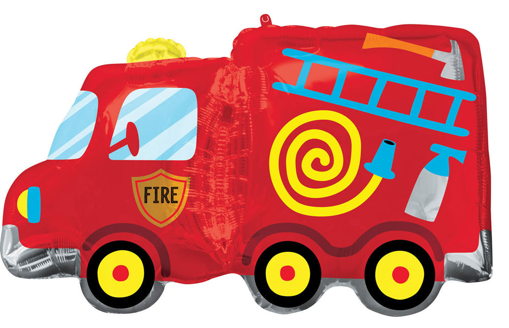 SuperShape Folinballon "Feuerwehr" | 76x45cm