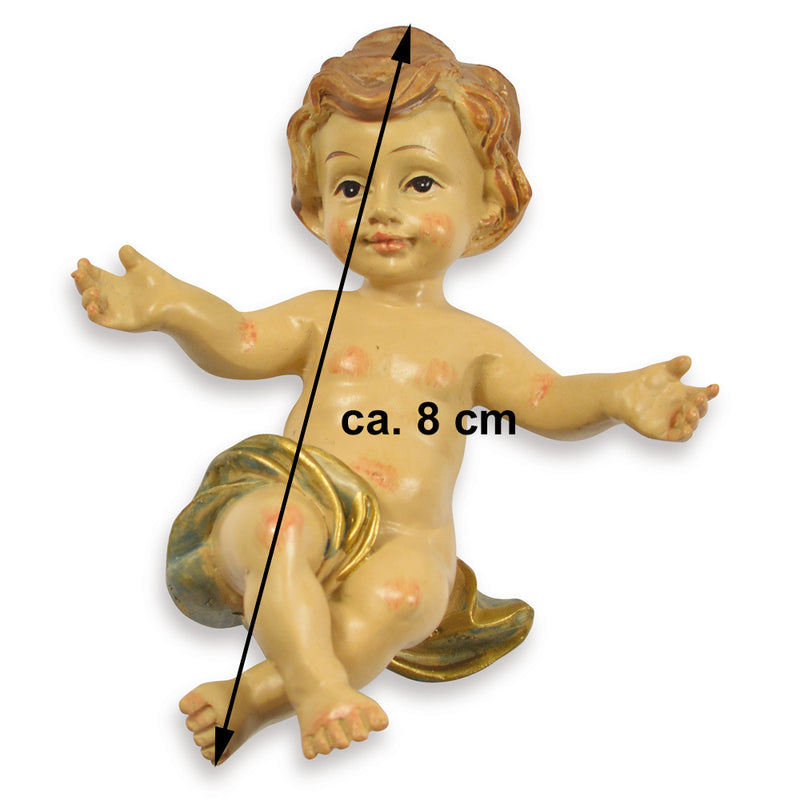 Riffelmacher Krippenfigur Jesuskind 78022 | 8cm - Weihnachtskrippe Zubehör Weihnachtsdekoration