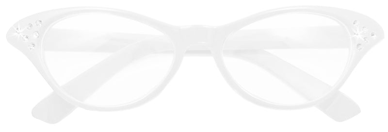 Fifties Cat Eye Brille "Diamond" | Damen Partybrille 50er Jahre Kostüm