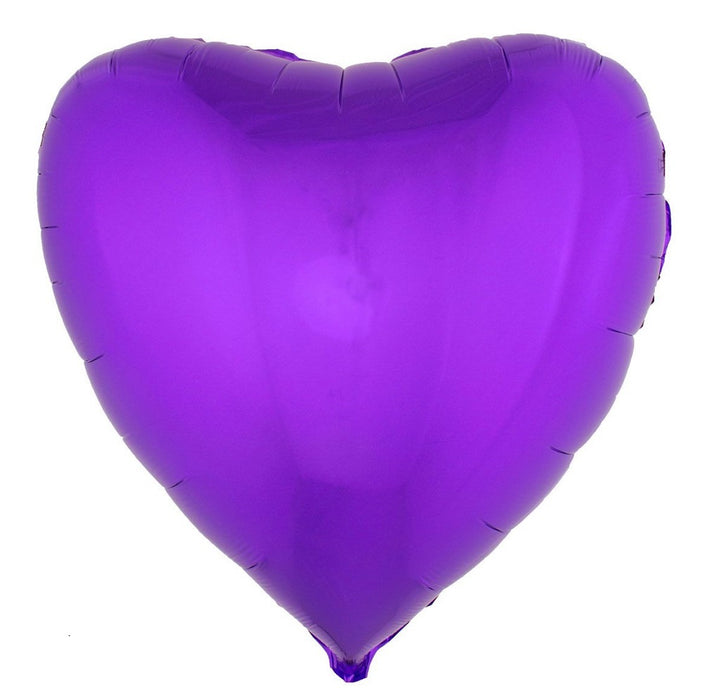 XL Folien Herz Luftballon 80,5 x 75 cm | Lila