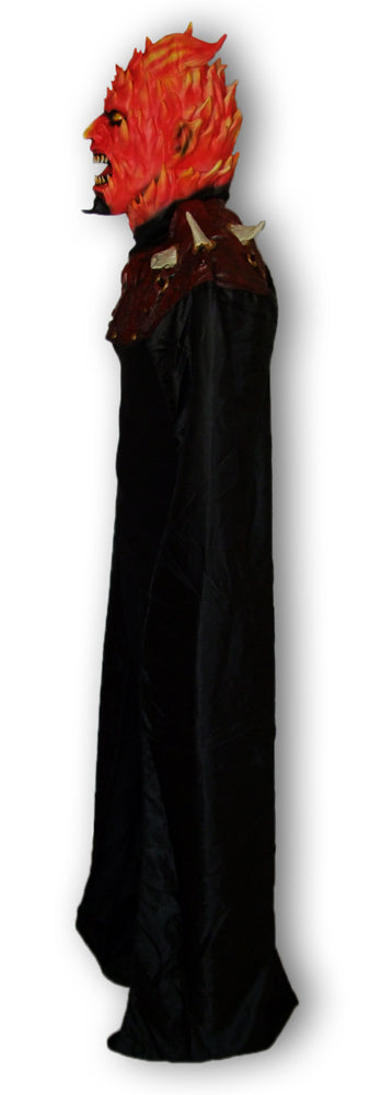Feuerteufel Kostüm - Gesichtsmaske mit Umhang
