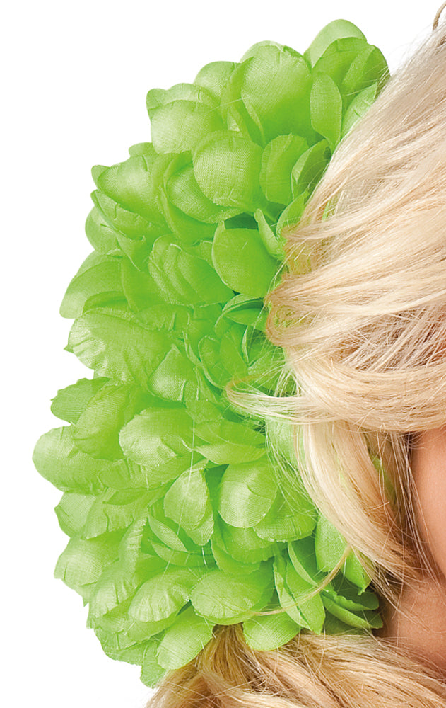 Blumen Haarspange Große Dahlie - Grün