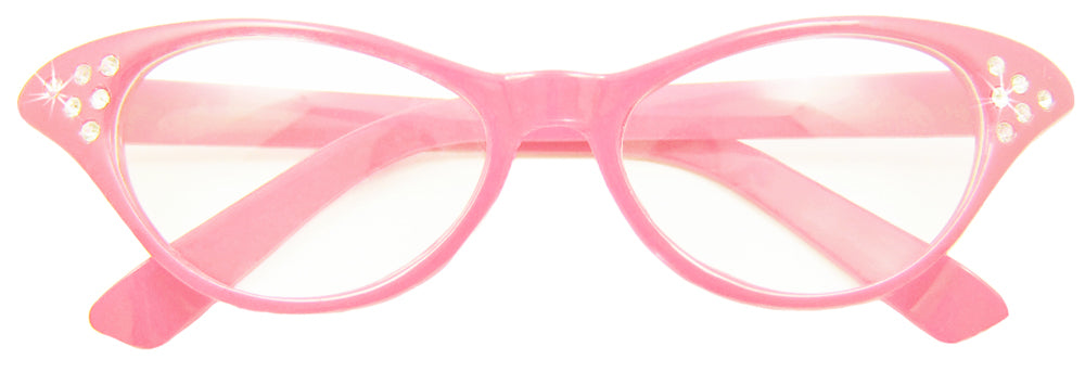 Fifties Cat Eye Brille "Diamond" | Damen Partybrille 50er Jahre Kostüm