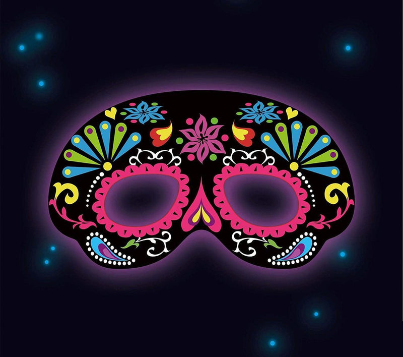 "Day of the Dead" Knicklicht Maske - Schwarz