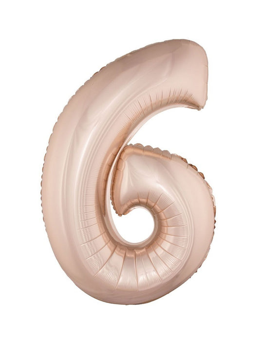 XXL Zahlen Folienballon 100 cm - Roségold