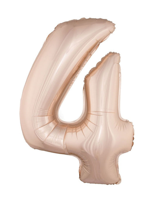 XXL Zahlen Folienballon 100 cm - Roségold