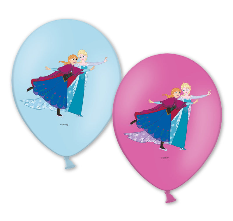 6 Luftballons Disney Frozen Die Eiskönigin - Tolle farbige Ballons Party Deko Artikel