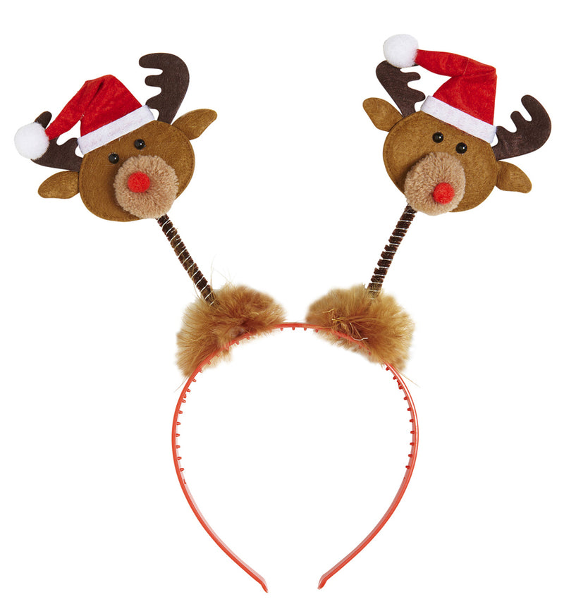 Rentier Haarreif  - Zubehör für Weihnachtsfeier und Weihnachtskostüm