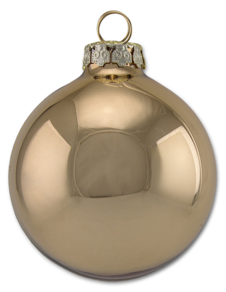 Thüringer Glasdesign Weihnachtskugel-Set 8cm 12-tlg. - Diamonds mit Glitzer Dekor Engel Raphael - A0