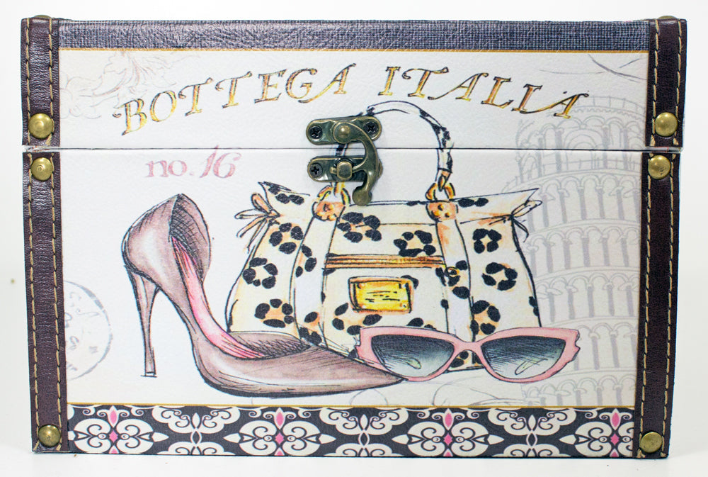 Schmuckkästchen Schatzkiste aus Holz "Italia"