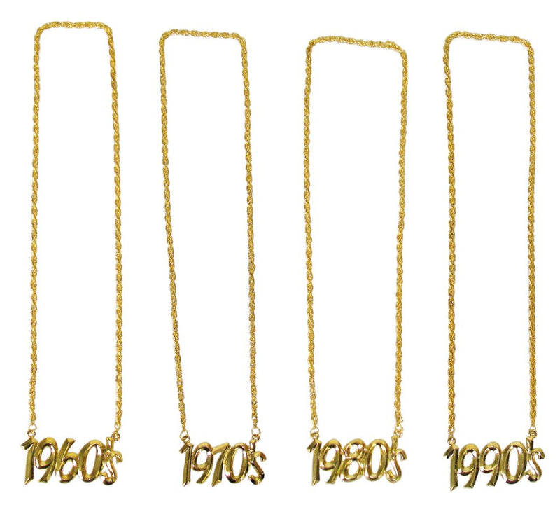 Goldene Halskette mit Jahreszahl 1980