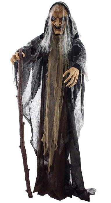 Halloween Hexe mit Licht, Bewegung und Sound | 160 cm