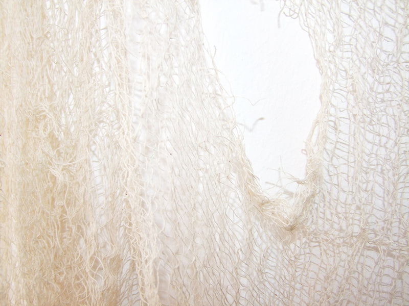 Dekostoff Lumpenstoff 180 x 75 cm - Halloween Dekoration | Creme