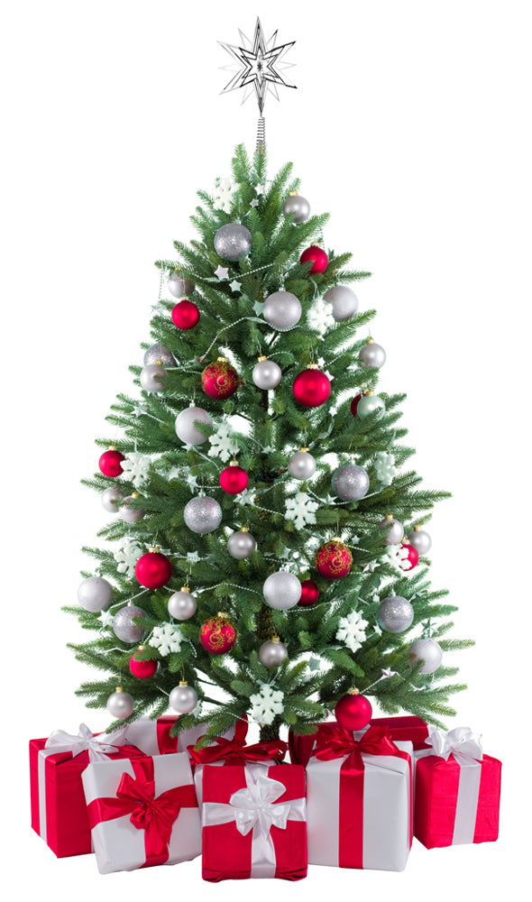 Riffelmacher Christbaumspitze Metall Stern 33cm | 17859 - Silber
