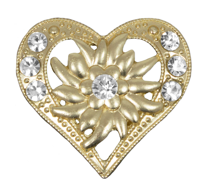Magnet Brosche Tuchhalter - Gold