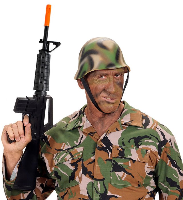 Spielzeug Maschinengewehr M16 - 68 cm Schwarz | Zubehör Kostüm Soldat