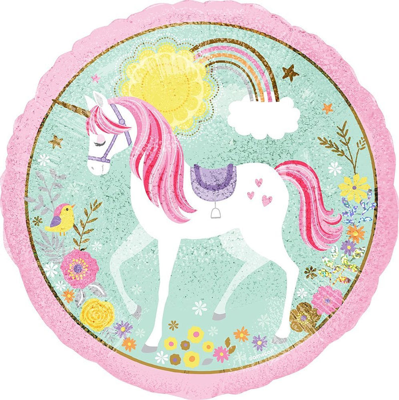 18" Folienballon "Magical Unicorn" | Ø43 cm