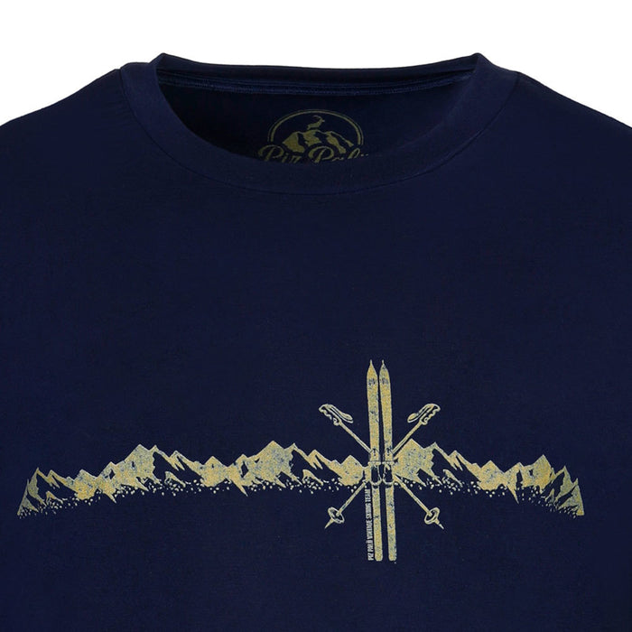 Piz Palü Herren Langarmshirt "Unterammergau" | 020030 - Marine