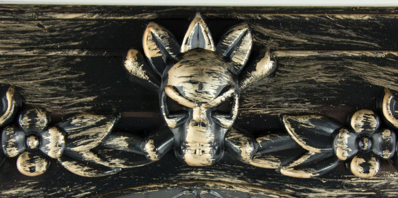 Halloween Party Dekoration | Gruseliges Effektbild Wandbild mit Leuchtaugen und Sound |  Damen Portr