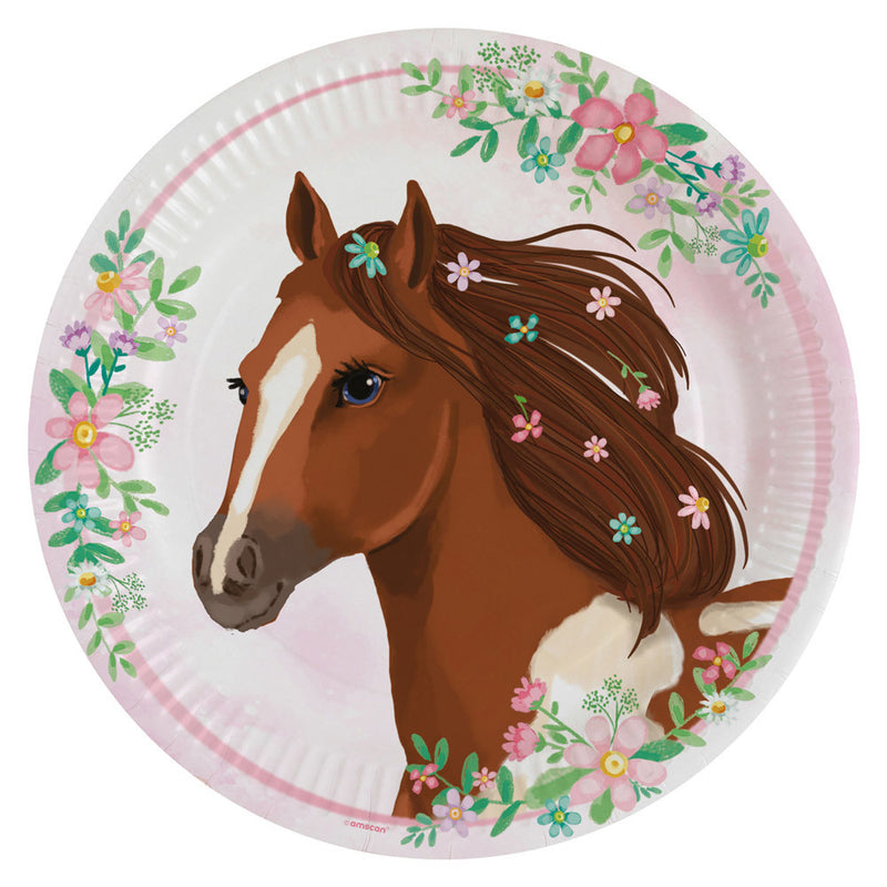 "Beautiful Horses" | Pappteller Ø22,8cm/8Stk.