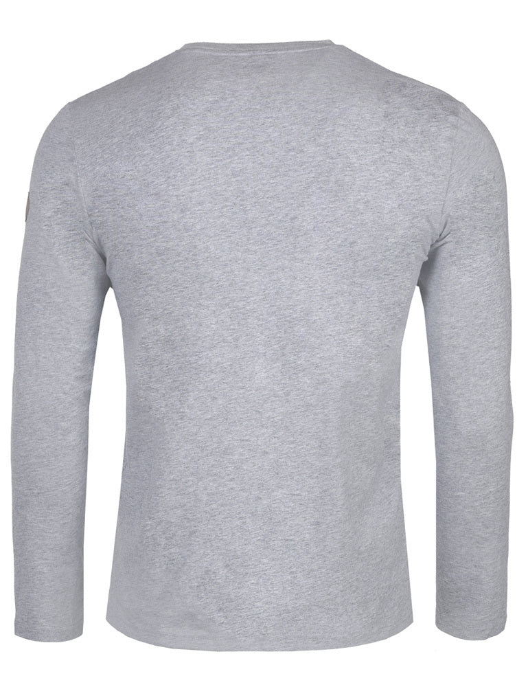 Piz Palü Herren Langarmshirt "Unterhaching" | Grau